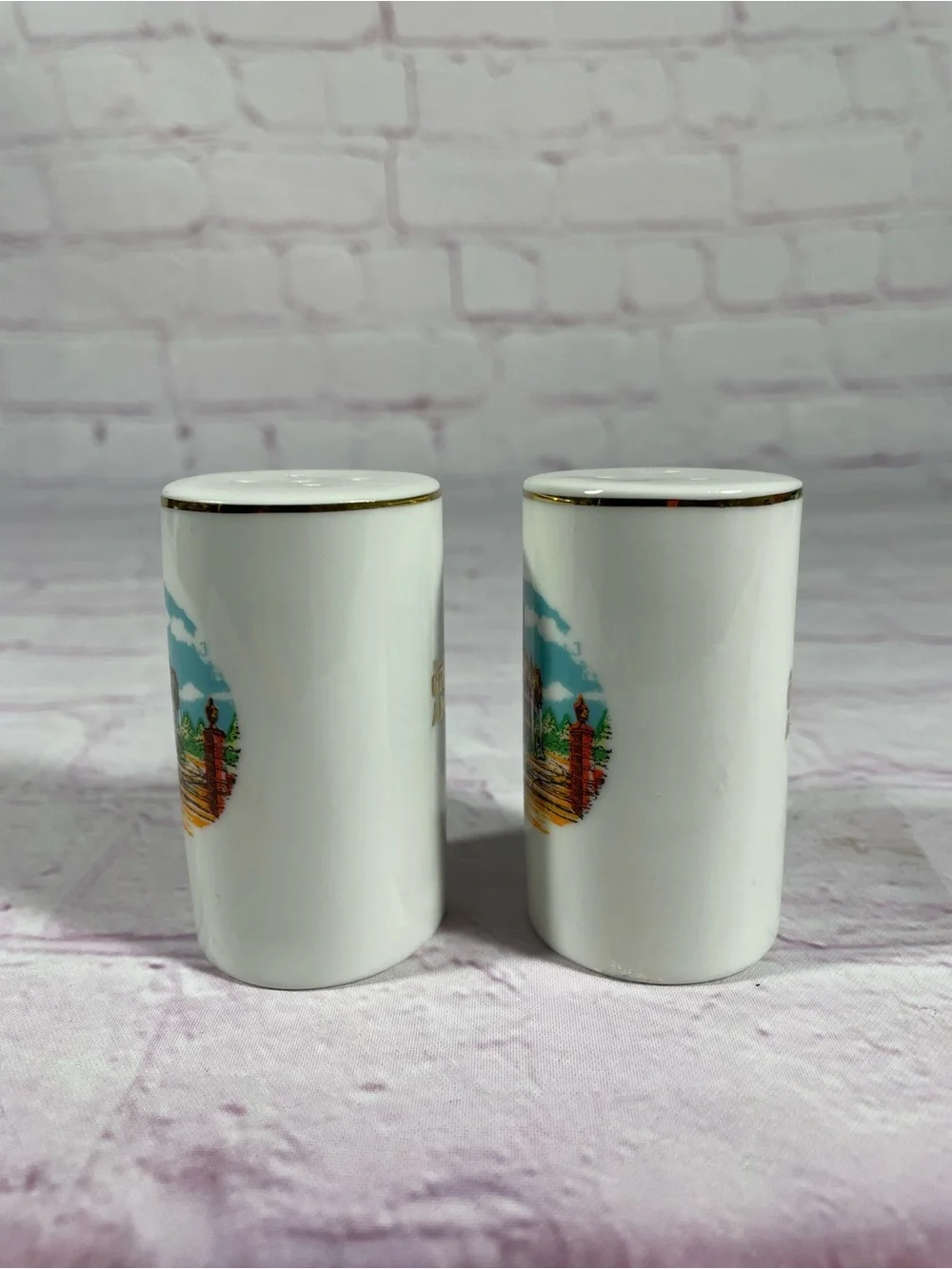 Vintage Marriott’s Great America Carousel Ceramic Salt and Pepper Shaker Pair